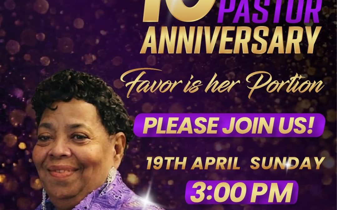 Happy 10-year Anniversary to an Amazing Pastor!